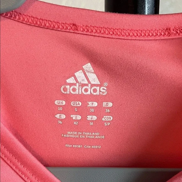 Adidas Women's Coral Long Sleeve Sports Tee - Picture 2 of 4